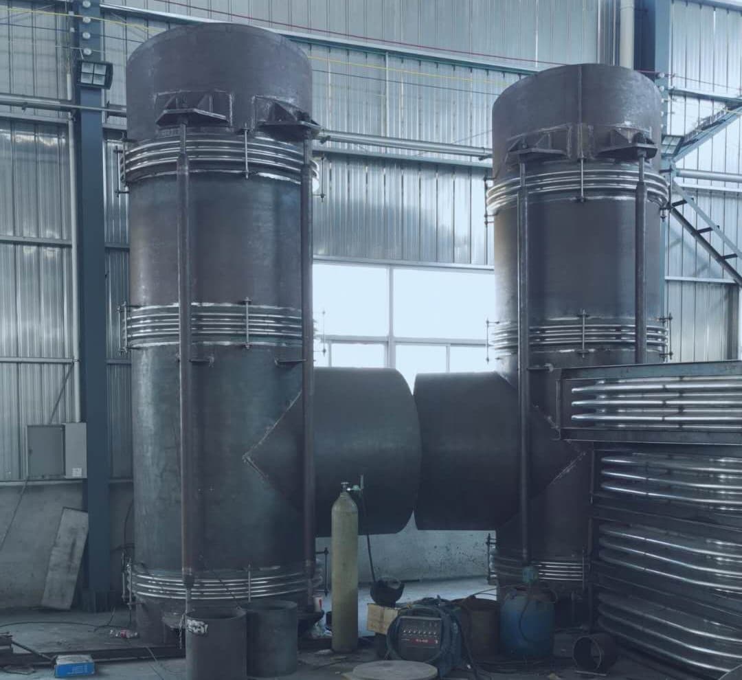 排气管道装配现场